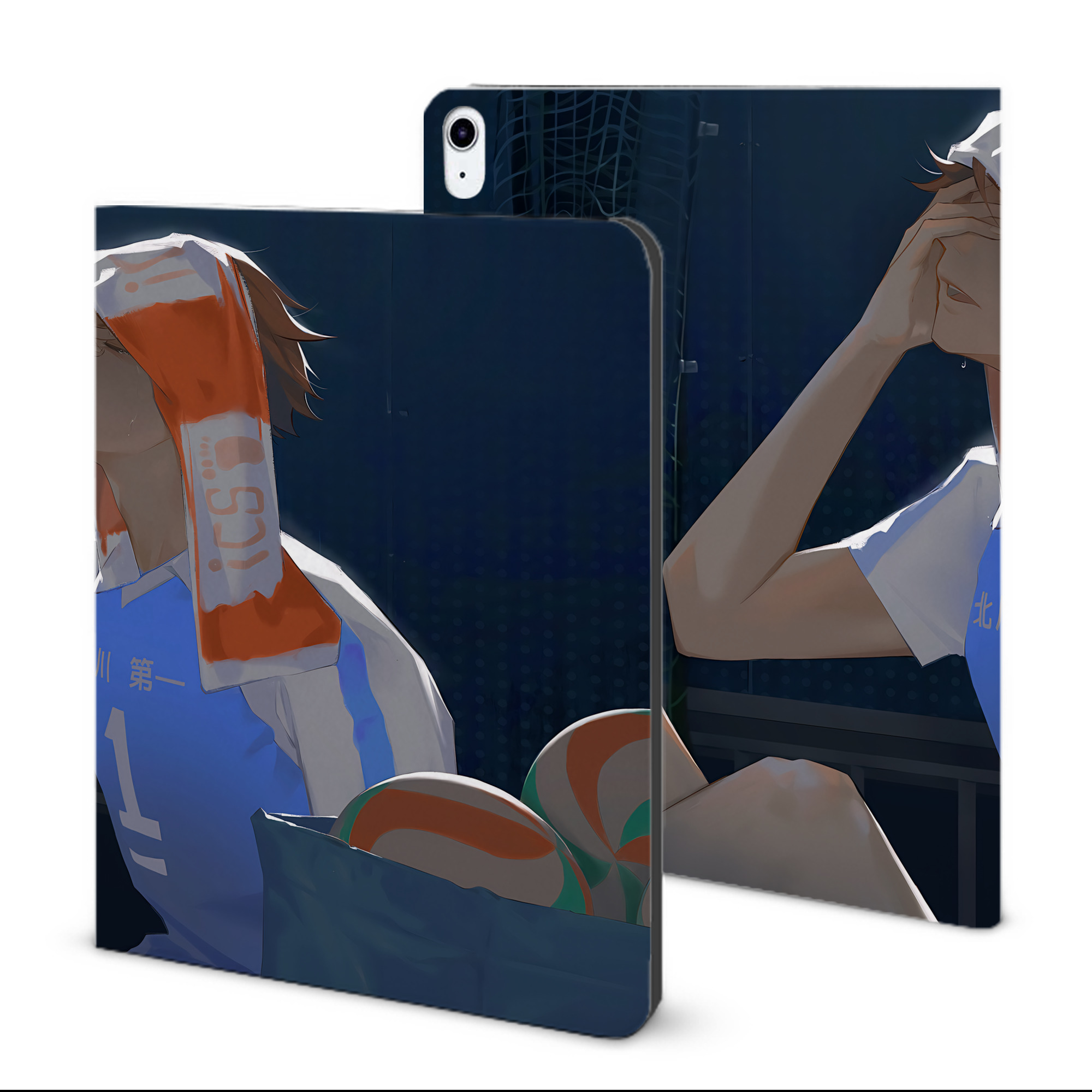 （画像用） ハイキュー!! Haikyu!! IPad ケース ブック型 PUレザー TPU 耐衝撃 軽量 薄型 ペン収納なし 全面保護 IPad 各モデル対応
